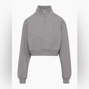 TNA - Size Small cropped mock neck pullover